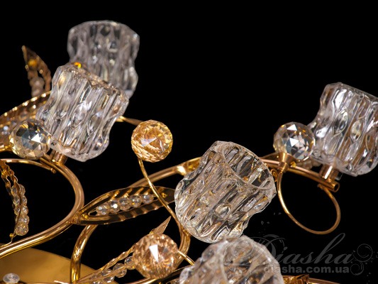 Галогеновая люстра со светодиодной подсветкой