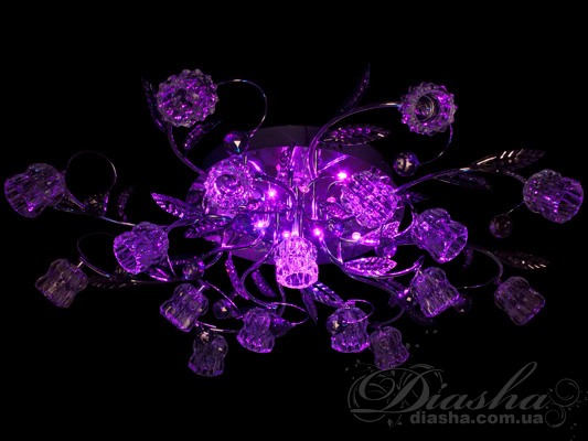 Галогеновая люстра со светодиодной подсветкой