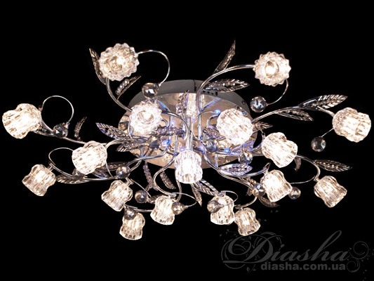 Галогеновая люстра со светодиодной подсветкой