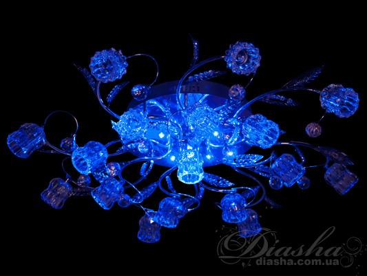 Галогеновая люстра со светодиодной подсветкой