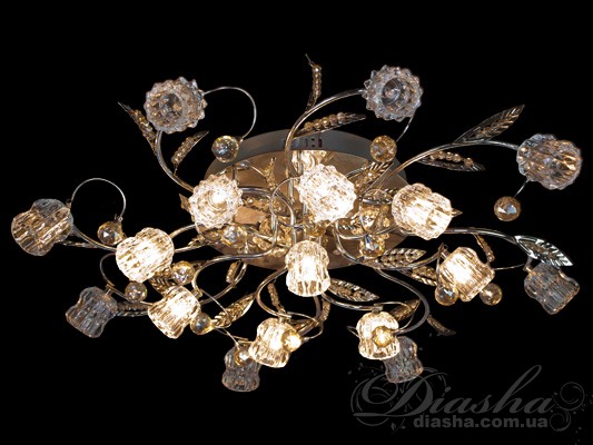 Галогеновая люстра со светодиодной подсветкой