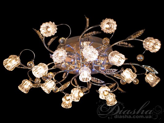 Галогеновая люстра со светодиодной подсветкой