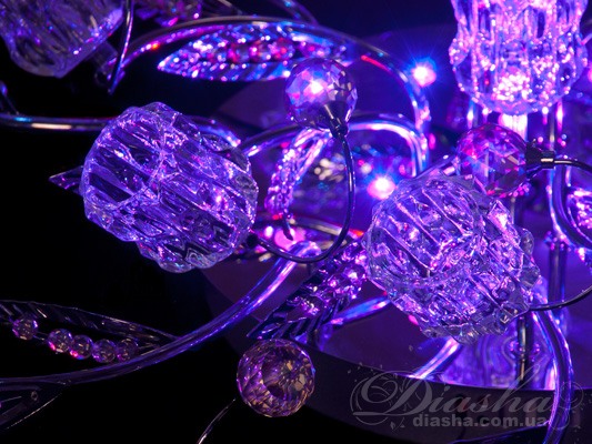 Галогеновая люстра со светодиодной подсветкой