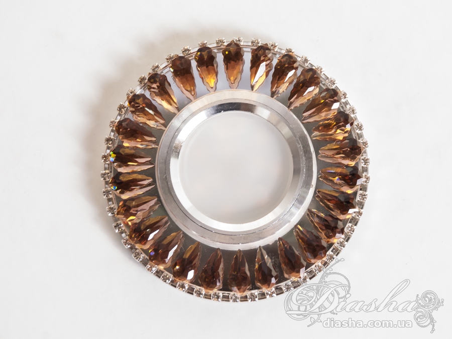 Хрустальный точечный светильник со встроенной LED подсветкой