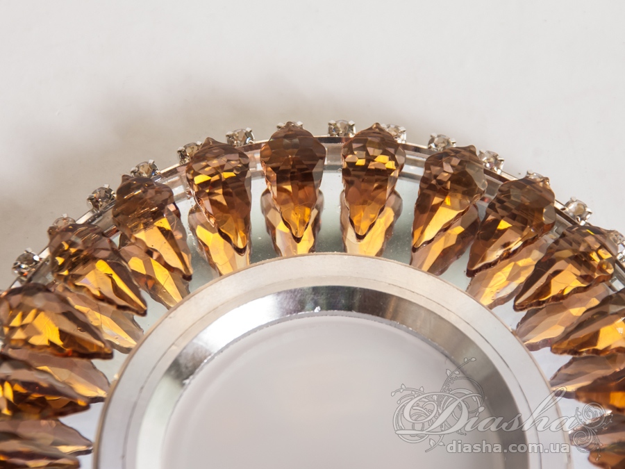 Хрустальный точечный светильник со встроенной LED подсветкой