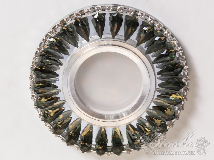 Хрустальный точечный светильник со встроенной LED подсветкой