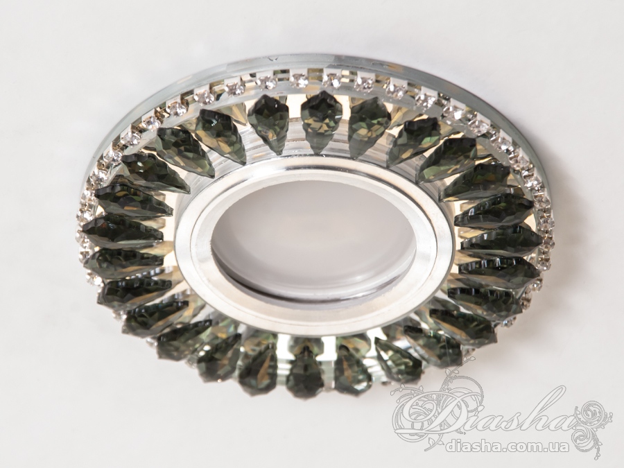 Хрустальный точечный светильник со встроенной LED подсветкой