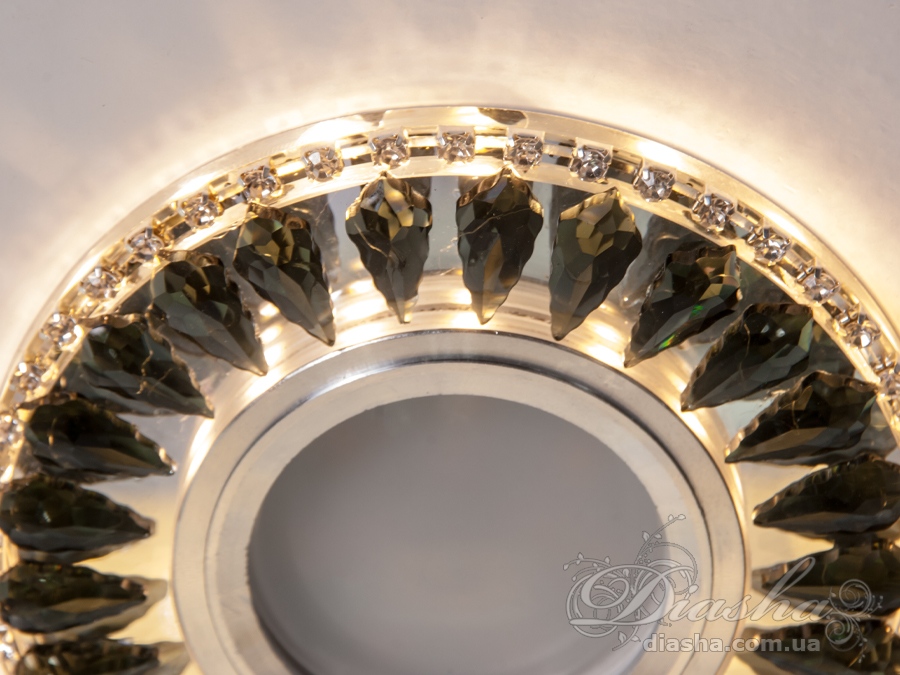 Хрустальный точечный светильник со встроенной LED подсветкой