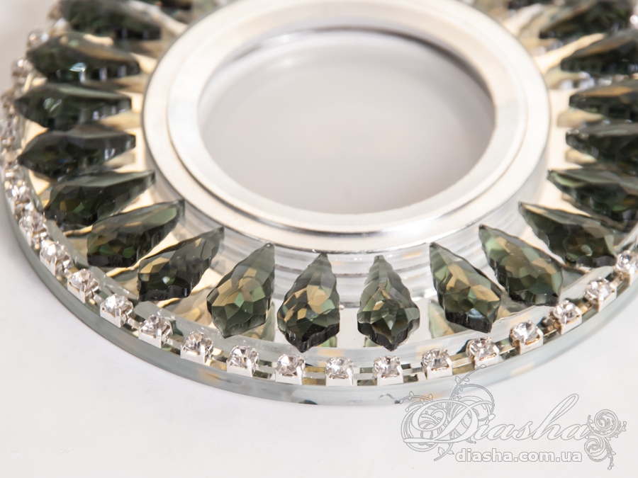 Хрустальный точечный светильник со встроенной LED подсветкой