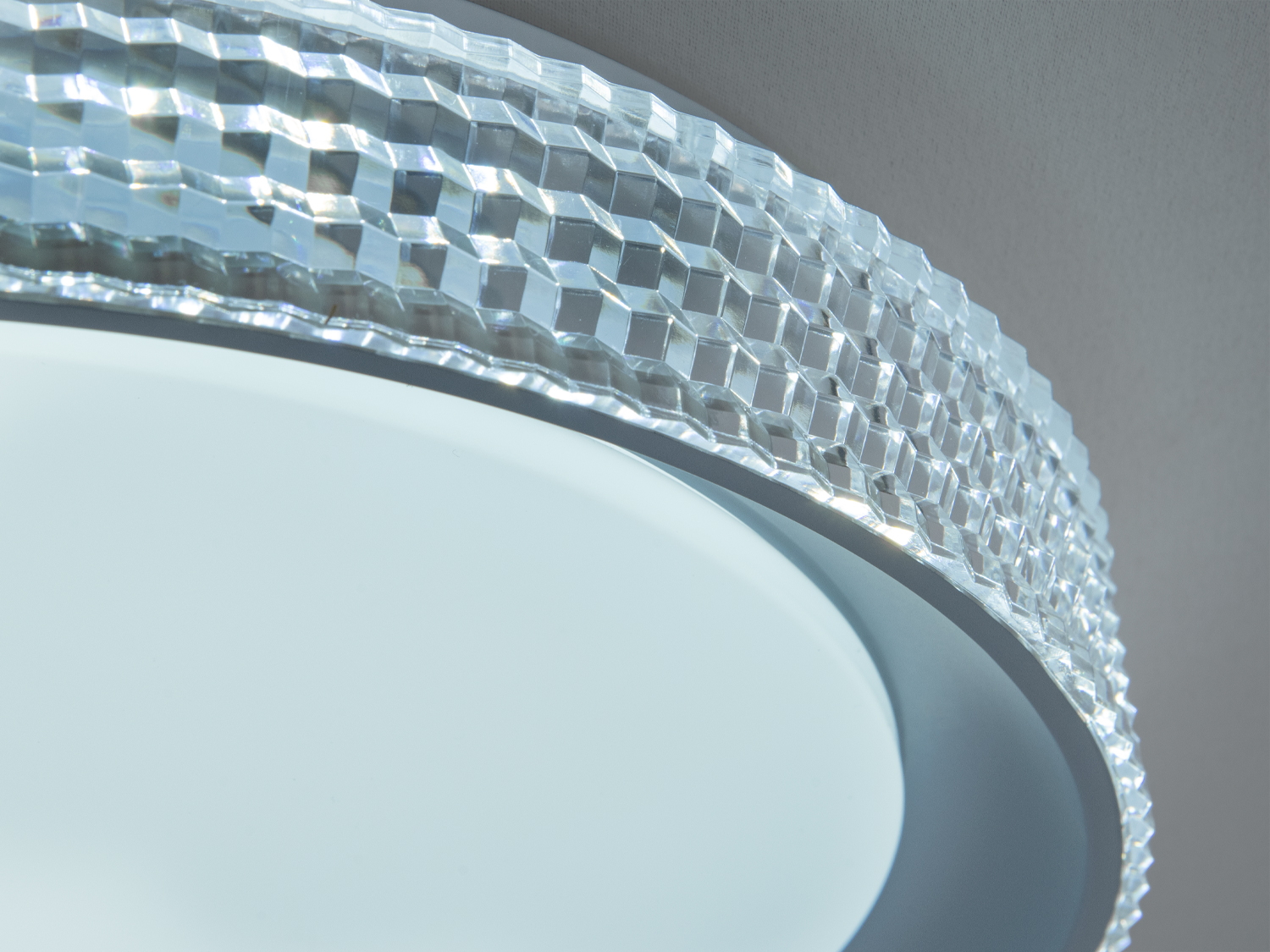 Люстра LED Diasha 46Вт біла сіра 8м²