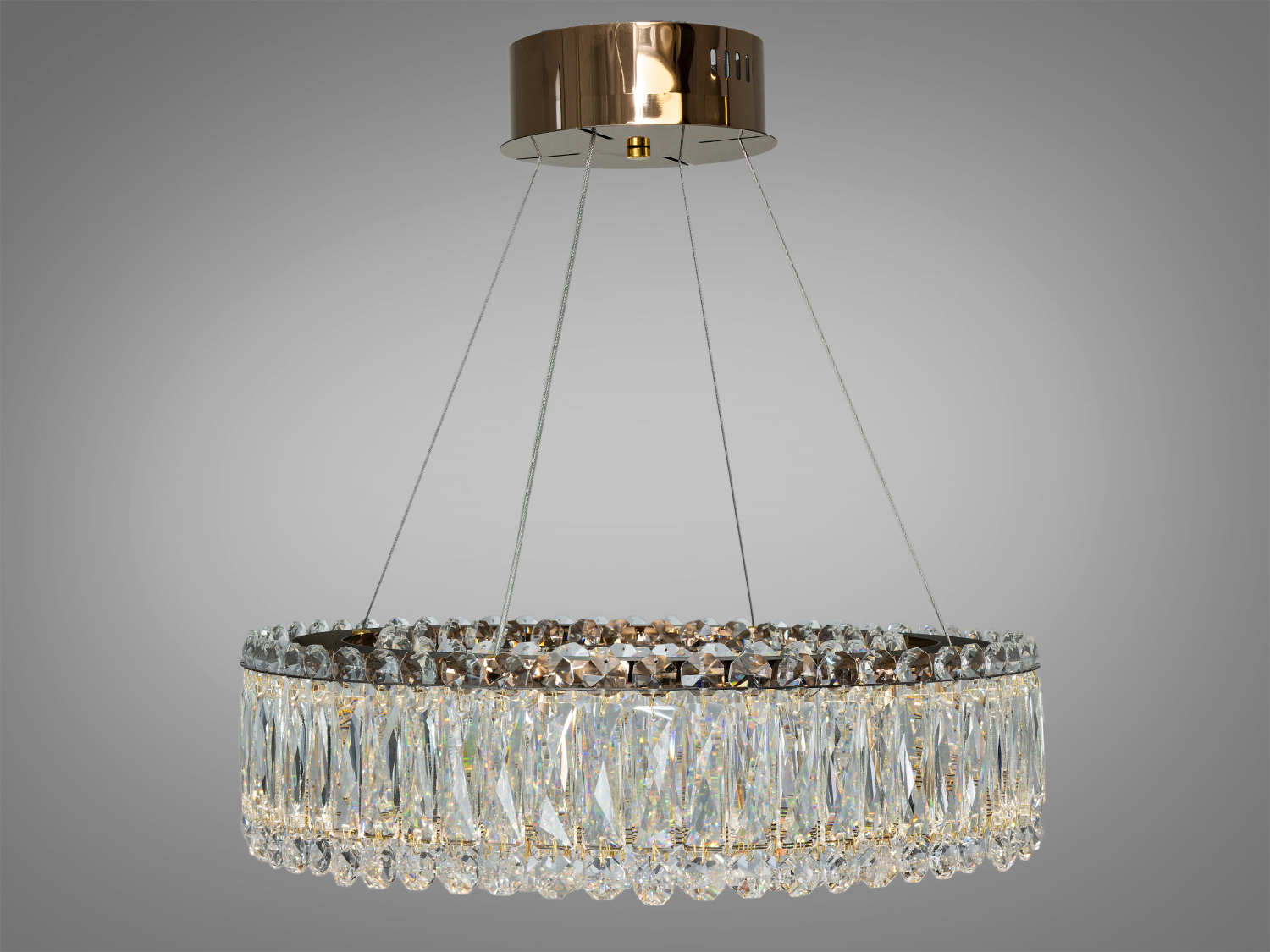 Фантастична кришталева люстра підвіс 8693-500CH від ТМ 