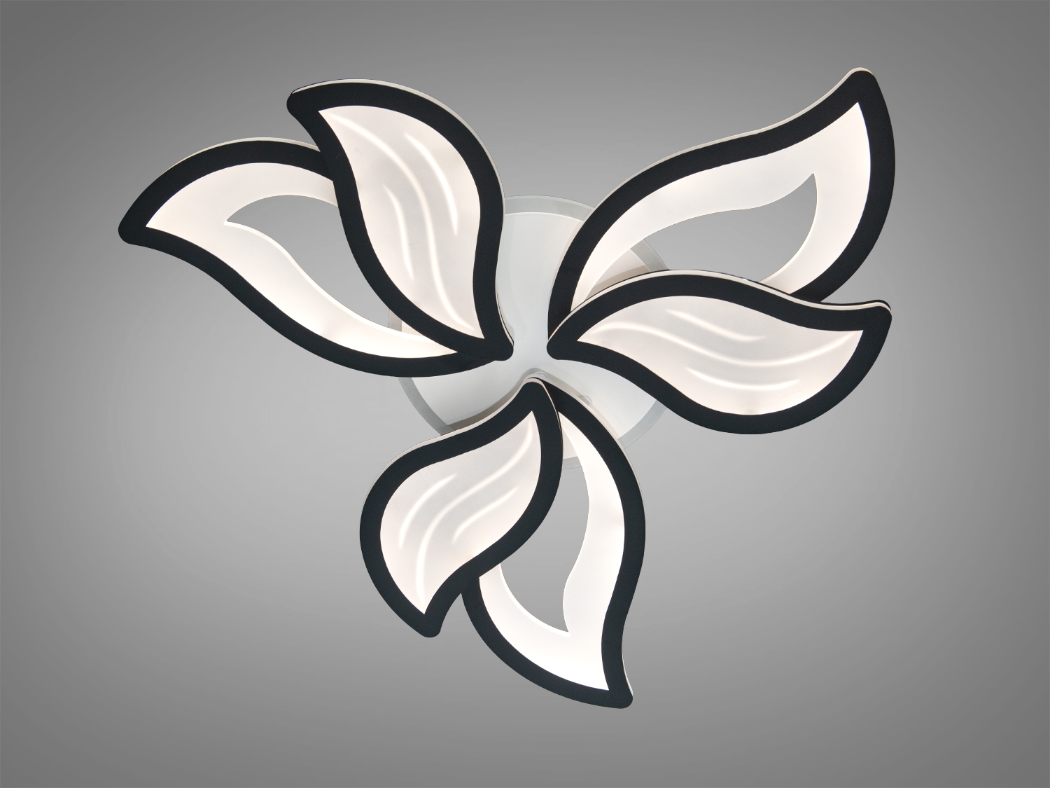 Світлодіодний світильник у формі пелюсток з кольоровим підсвічуванням. Підходить для спальні, створює затишну атмосферу.