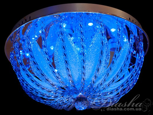 
Стельова люстра з пультом управління, та музичної приставкою