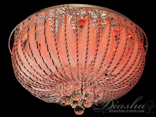 Світлодіодна кришталева стельова люстра