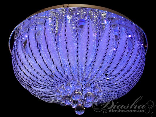 Світлодіодна кришталева стельова люстра