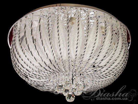 Світлодіодна кришталева стельова люстра