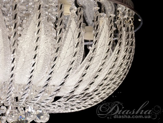 Світлодіодна кришталева стельова люстра
