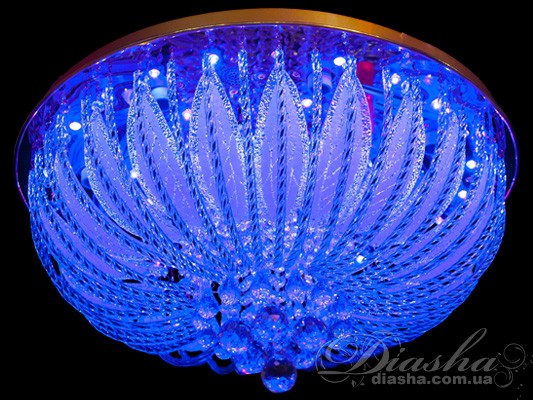 Світлодіодна кришталева стельова люстра