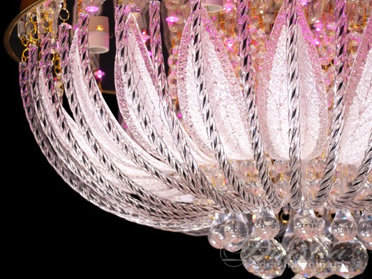 Світлодіодна кришталева стельова люстра