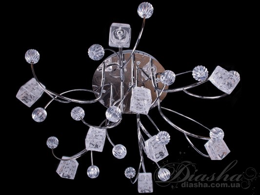 Галогеновая люстра со светодиодной подсветкой