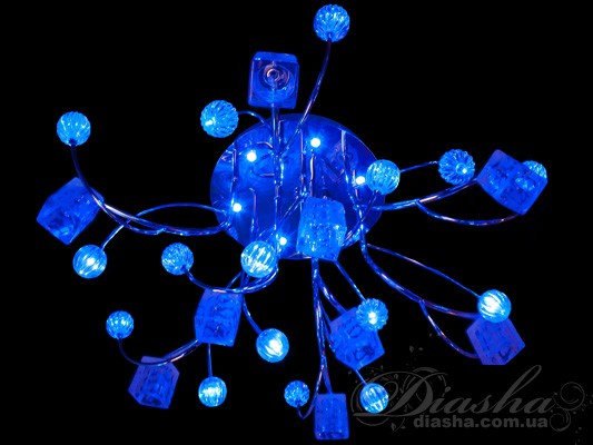 Галогеновая люстра со светодиодной подсветкой