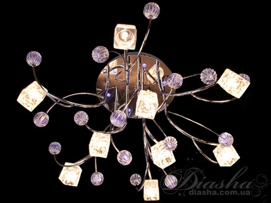 Галогеновая люстра со светодиодной подсветкой