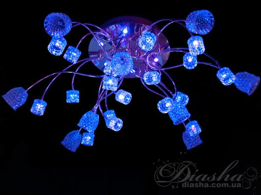 Галогеновая люстра со светодиодной подсветкой