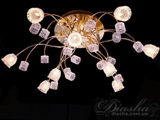 Галогеновая люстра со светодиодной подсветкой