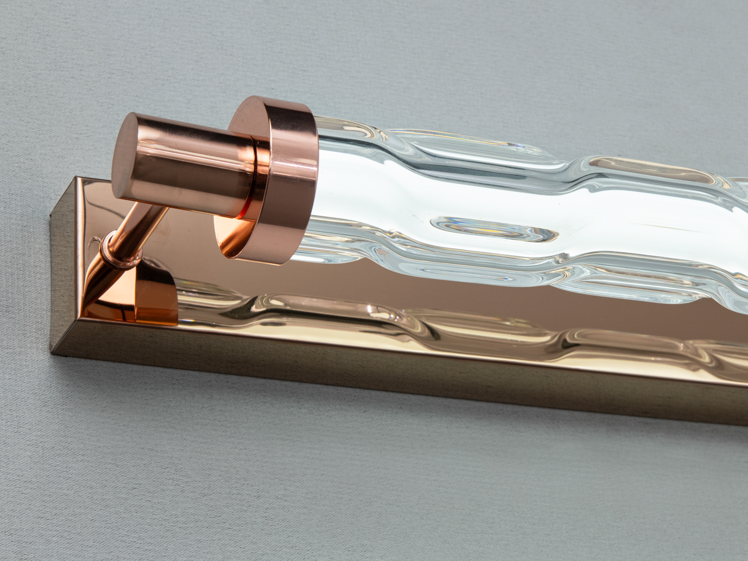 Бра Diasha Loft золото LED 14W хвилясте скло