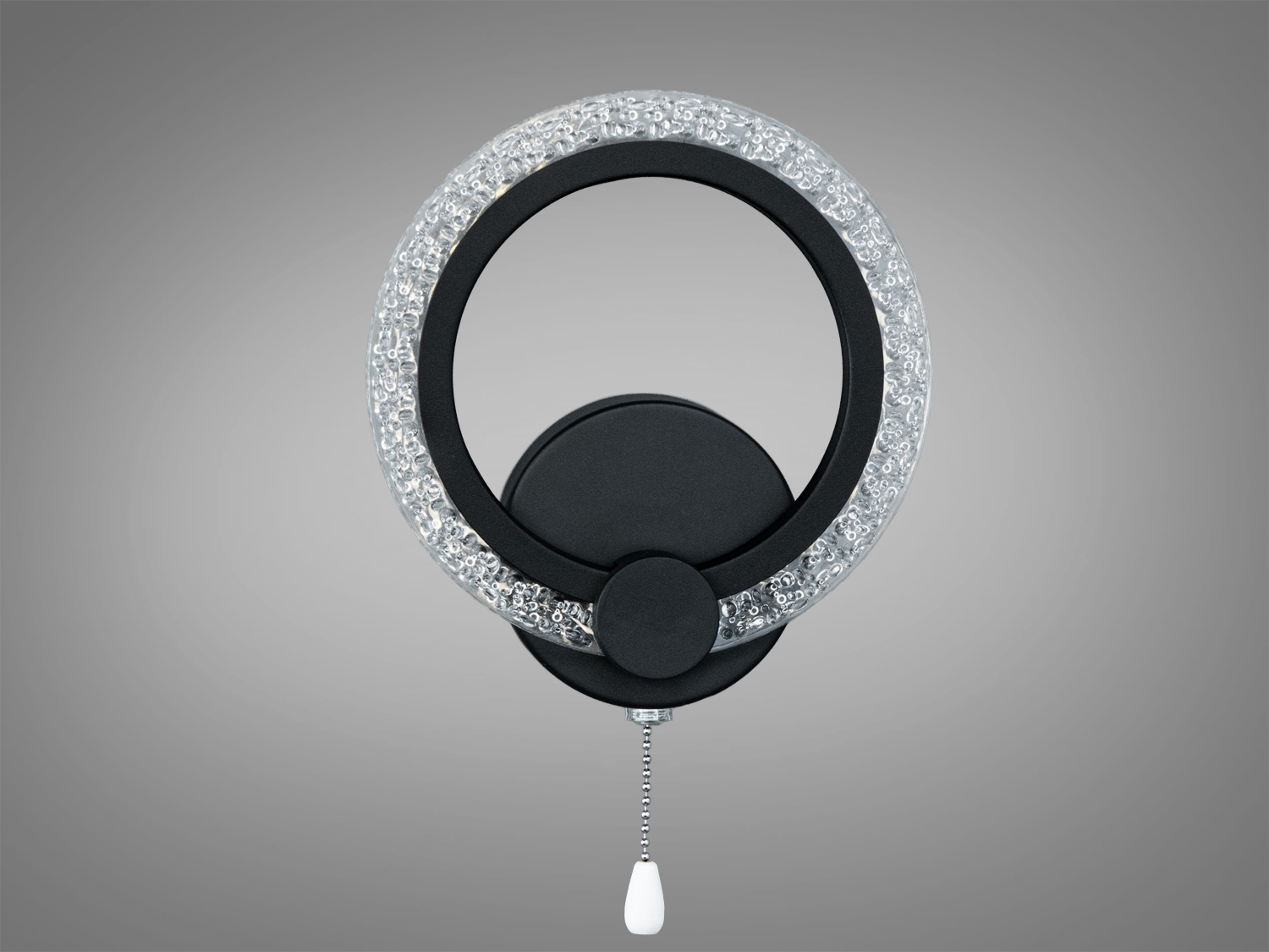 Настінне LED бра чорне 12W кільце три кольори