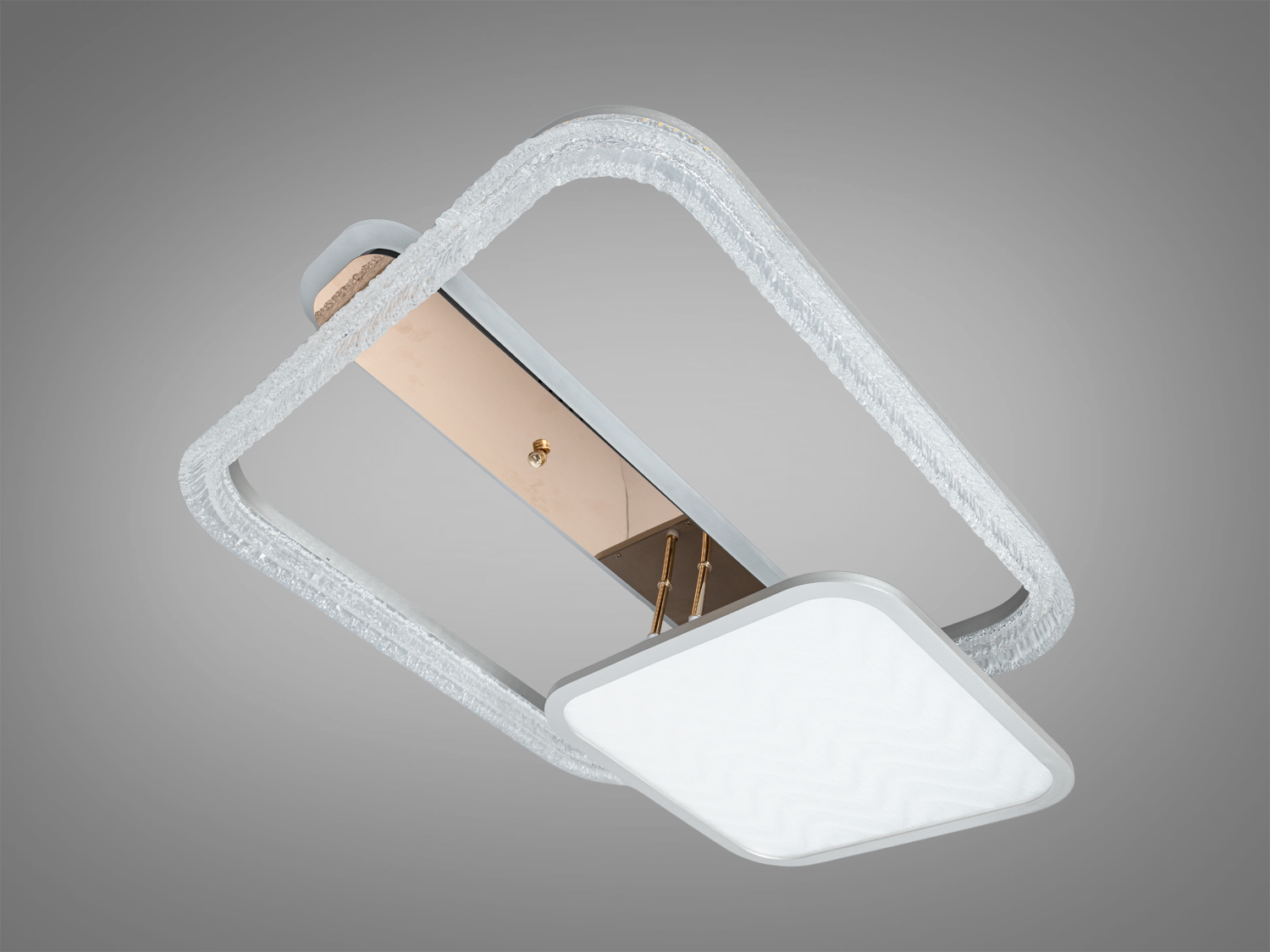 Люстра стельова LED з пультом золото 115 Вт 20 м²