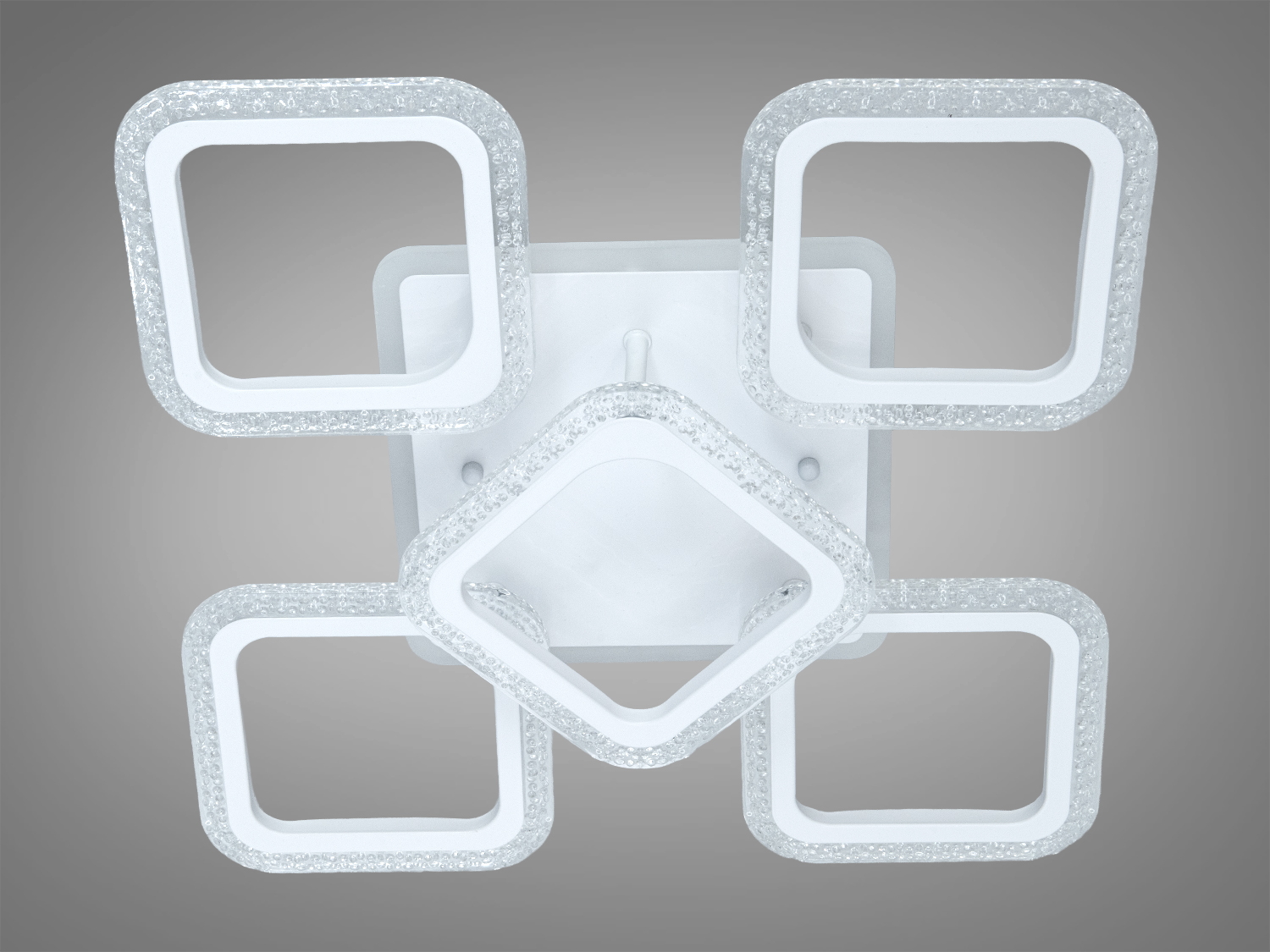 Стельова LED люстра біла 70W пульт димер 5 модулів