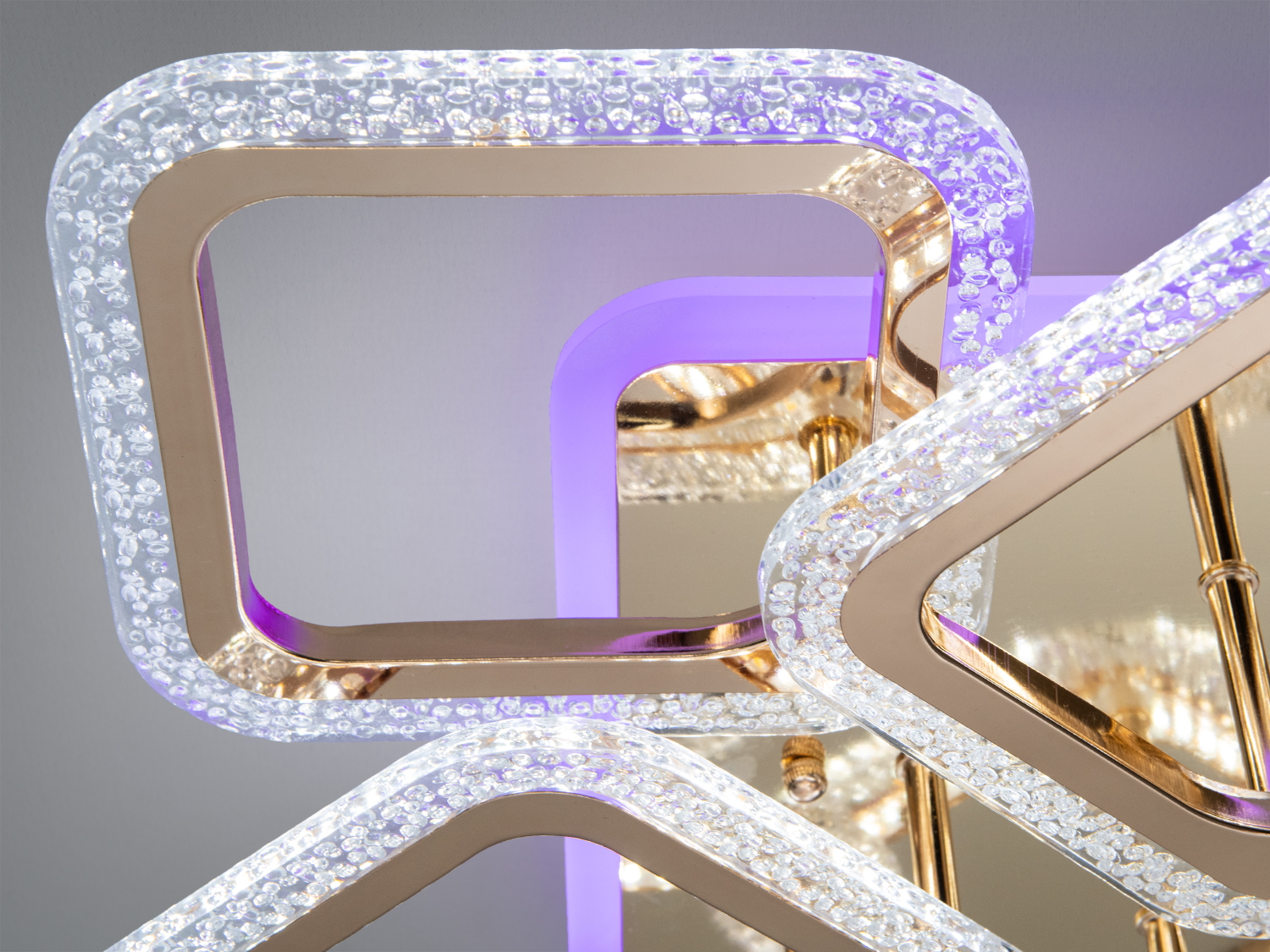 Стельова LED люстра з диммером та підсвічуванням 90W