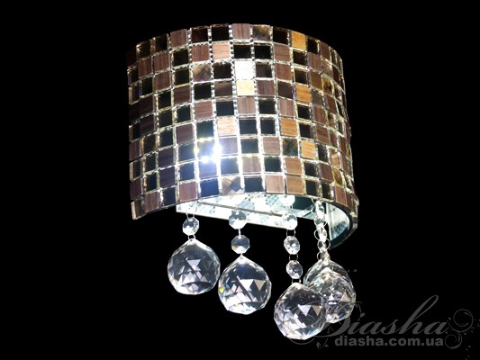 Світлодіодний світильник з мозаїкою зі скляних смальт