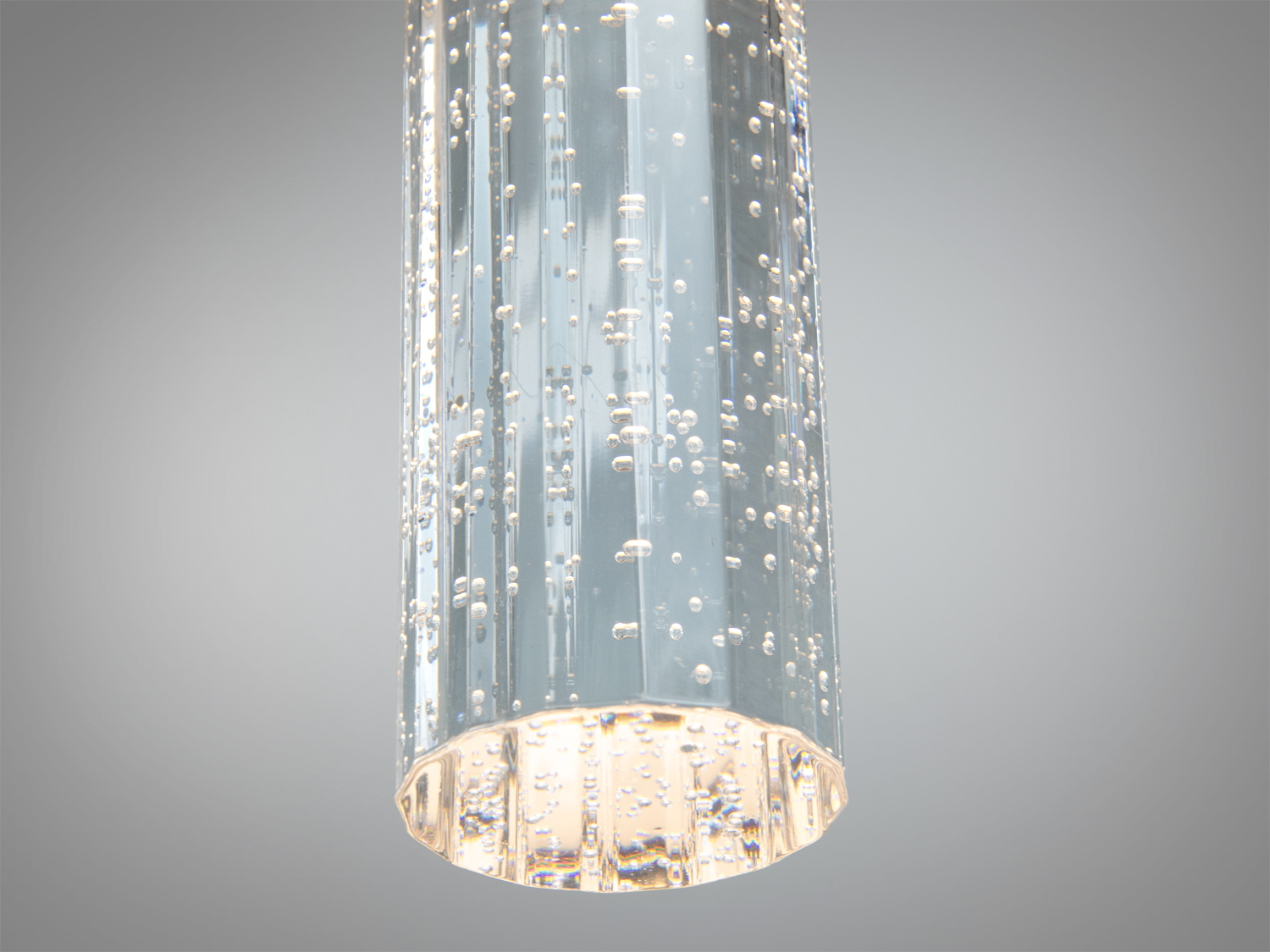 Настінне бра LED 6 Вт чорне скляний циліндр