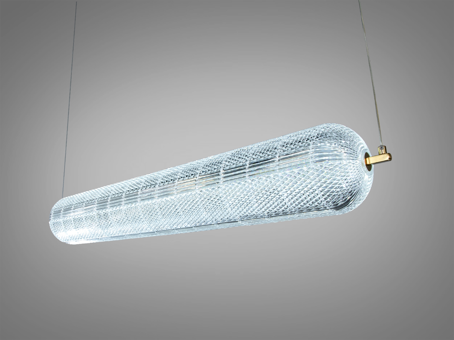 Світильник підвісний з прозорим акриловим плафоном, що забезпечує рівномірне освітлення. Ідеальний для офісних приміщень.