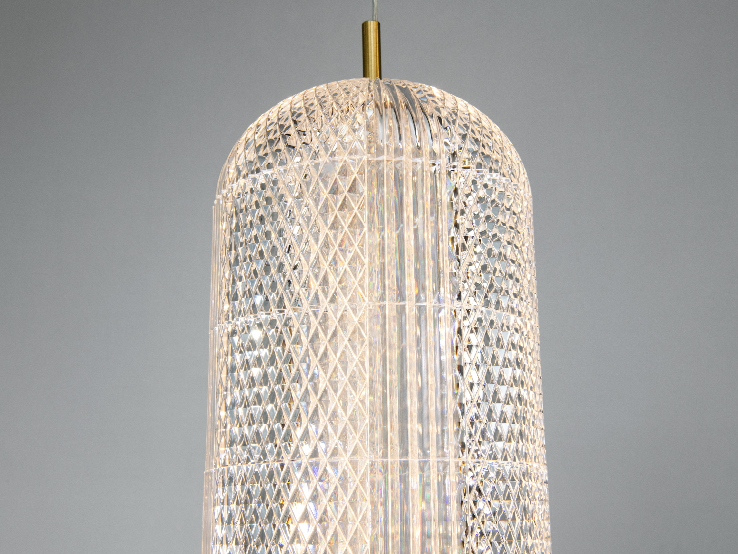 Підвісна LED люстра золото 17W