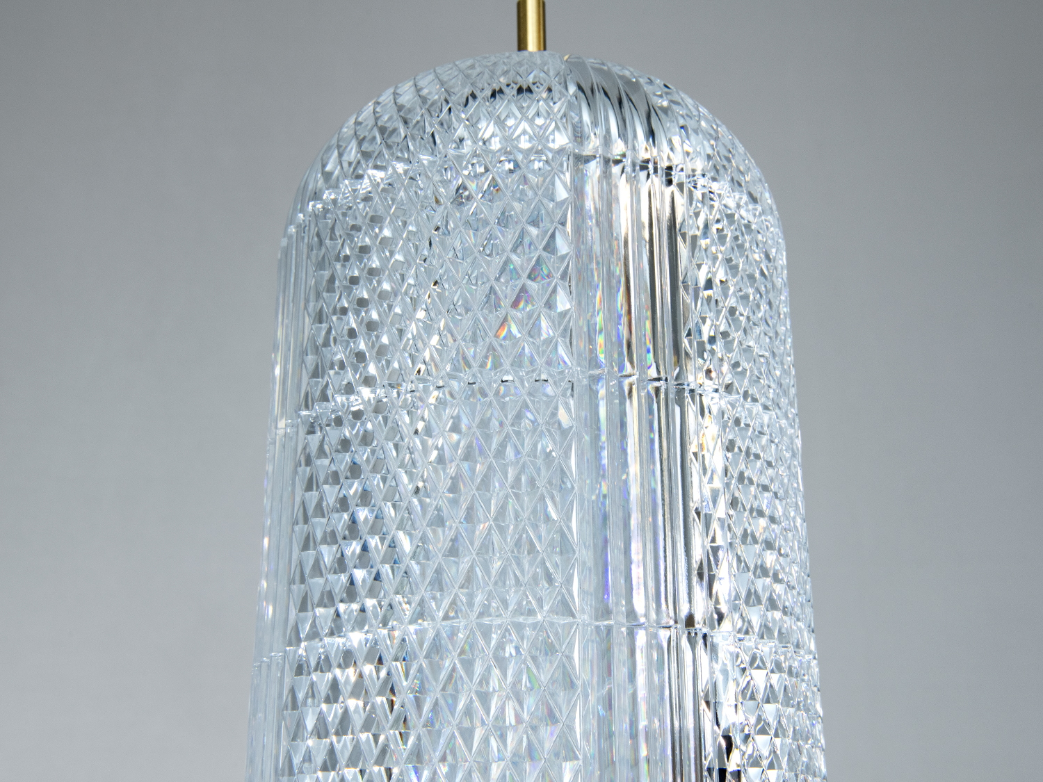 Підвісна LED люстра золото 17W