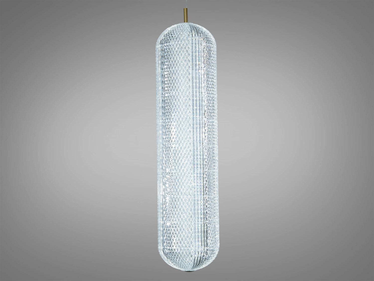 Підвісна LED люстра у золоті 17W 935 lm з акриловим циліндричним плафоном і 3 режимами 3200–6000K. Регульована висота, керування настінним вимикачем.