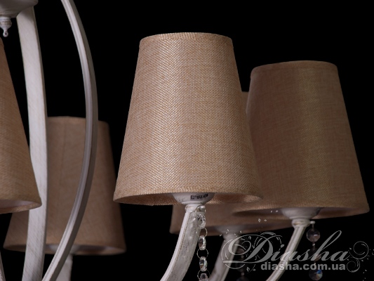 Сучасна класична люстра з подвійними абажурами