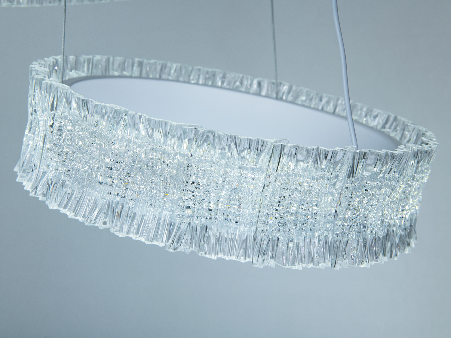 LED підвісна люстра 3 кільця біла 135 Вт пульт