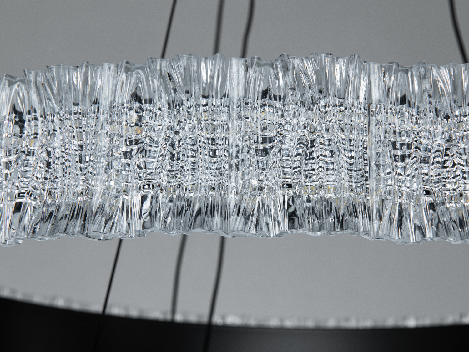 Світлодіодна люстра 140Вт чорна 2 кільця пульт