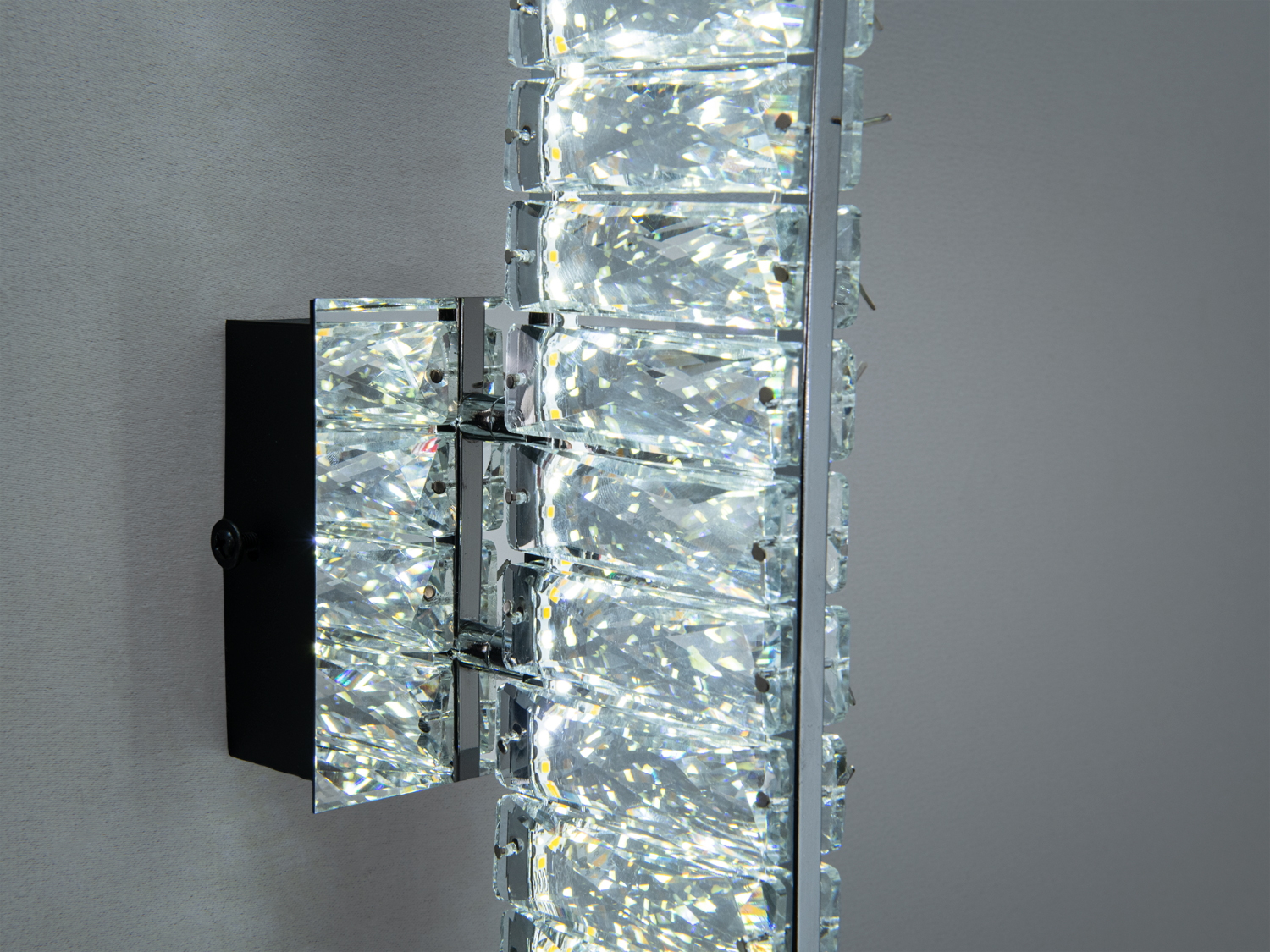 Настінне бра Diasha хром LED 15 Вт кришталеве