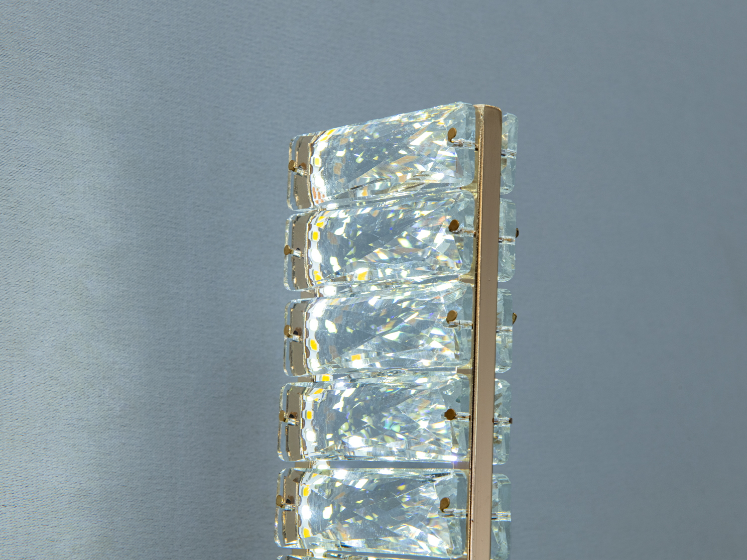 Настінне бра LED з кришталем золото 15 Вт