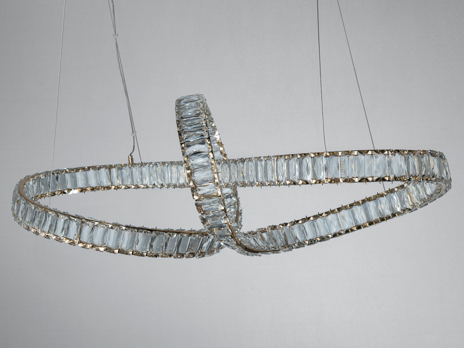 Люстра підвісна LED Diasha золото 85Вт пульт 15м²