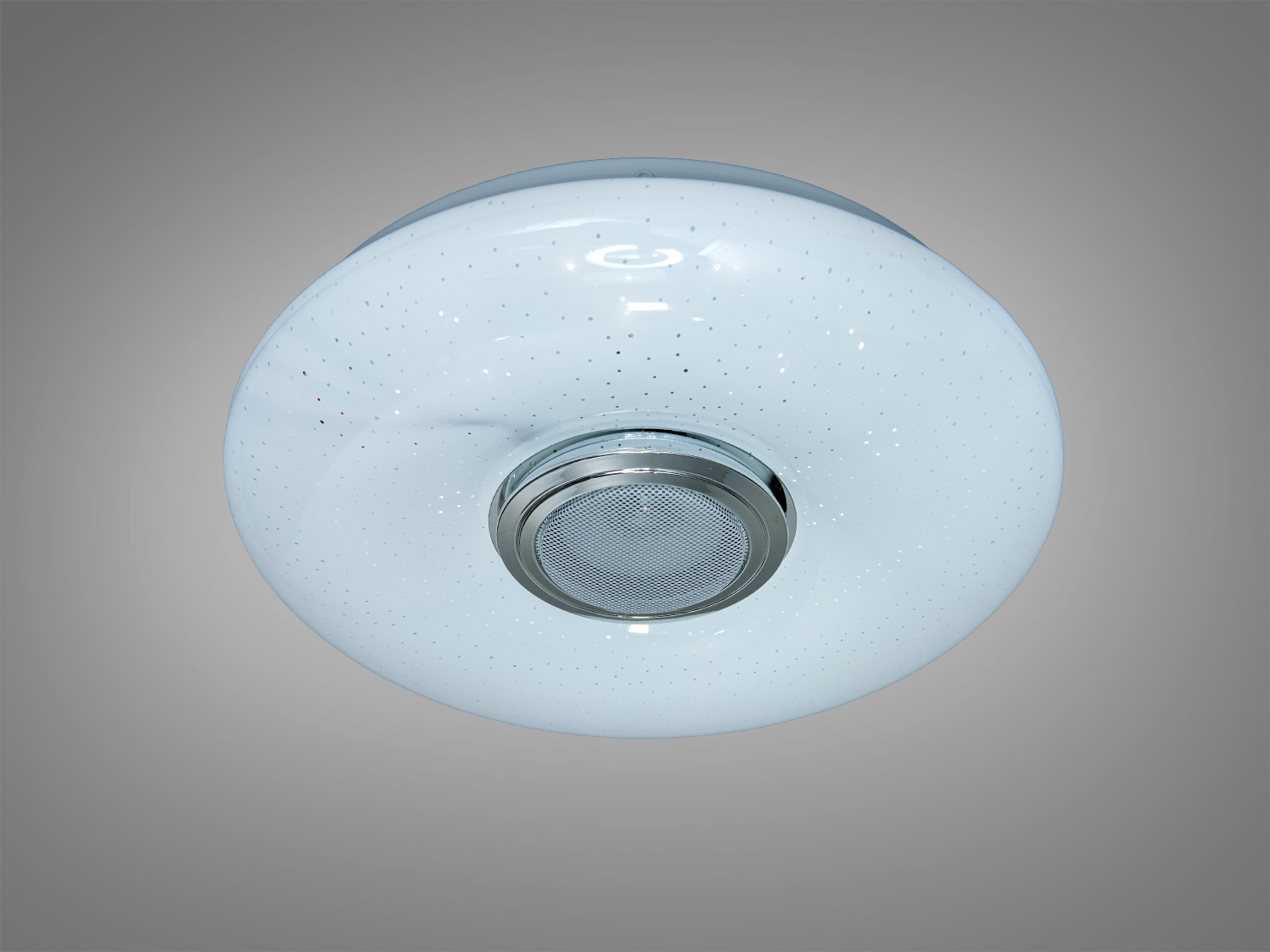 Стельова люстра біла 45 Вт з Bluetooth колонкою та підключенням до розумного будинку