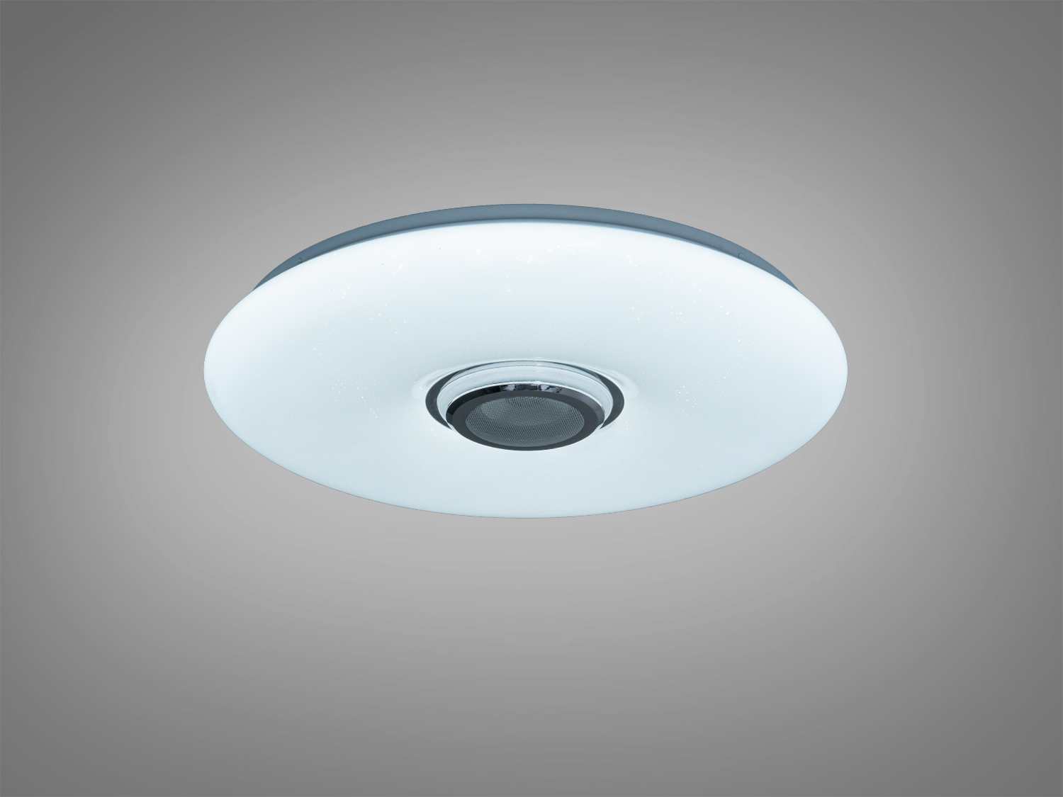 Стельова лампа з білим світлом, кругла форма. Підходить для офісних приміщень або домашнього використання.