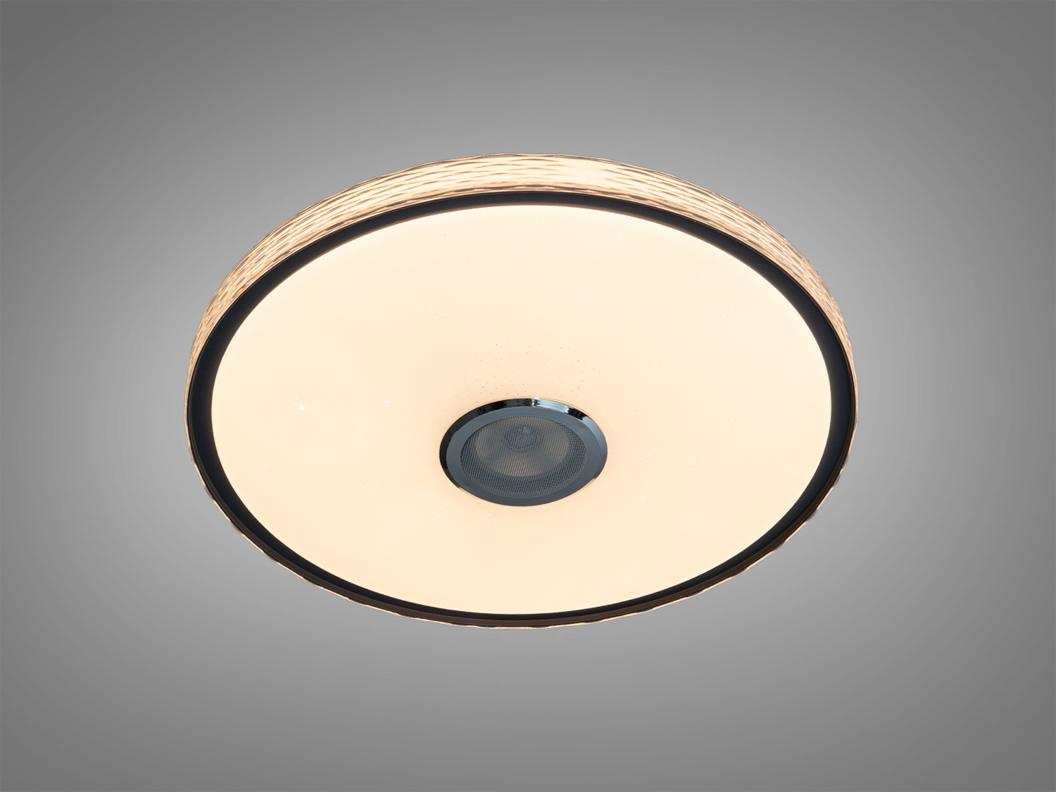 Стельова лампа з теплим білим світлом та текстурованим краєм. Ідеальна для класичних інтер′єрів.