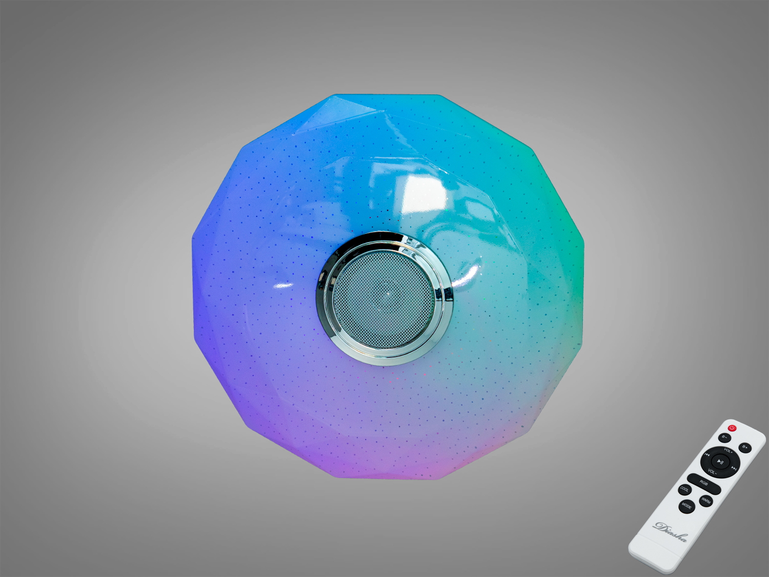 Круглий стельовий світильник з матовим покриттям, що рівномірно розсіює світло. Підходить для сучасних інтер′єрів.