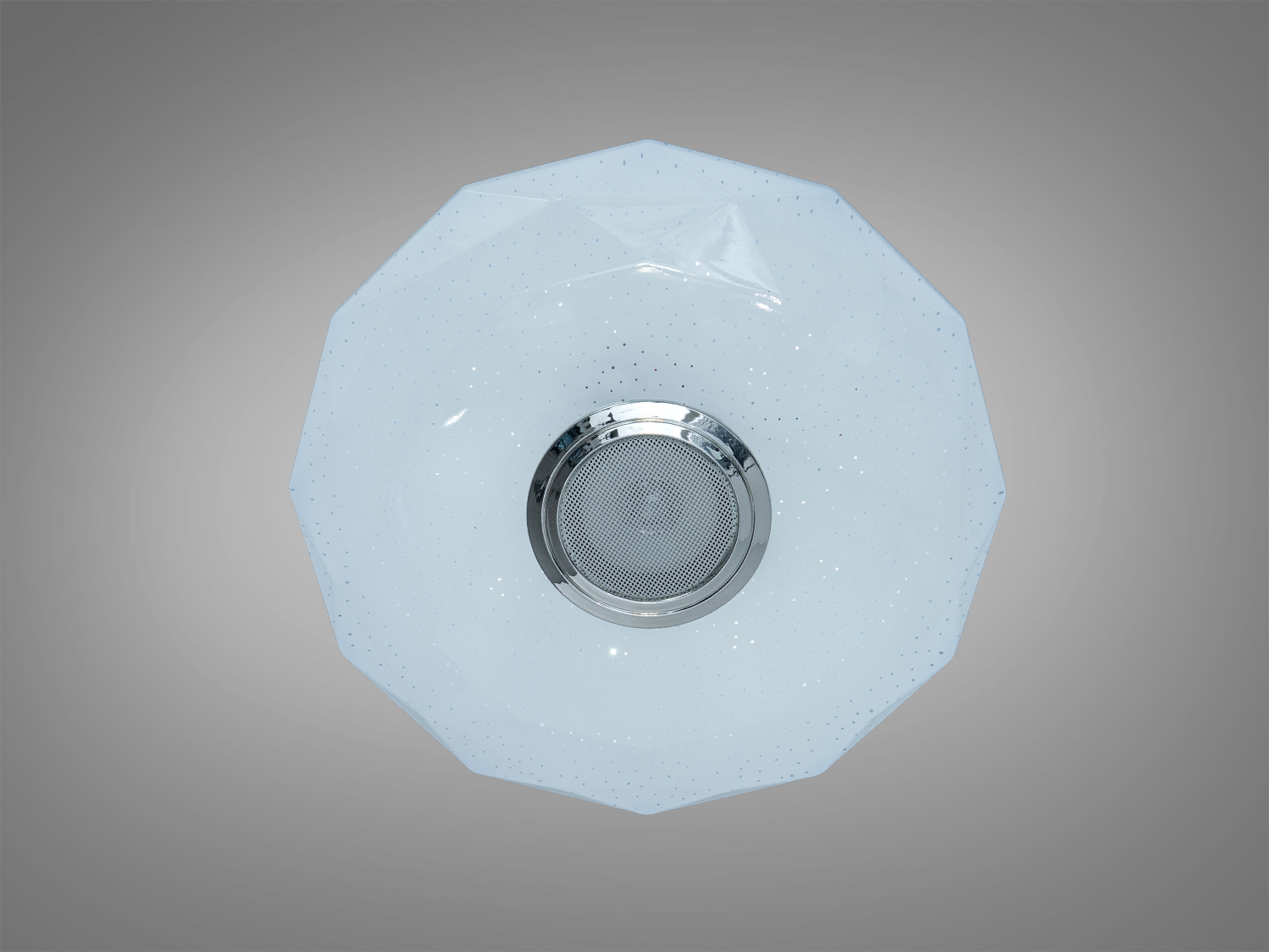 LED стельова люстра біла 45 Вт з Bluetooth колонкою